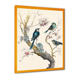 Multicolor Birds On Plum Blossoms Tree XII