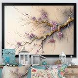 Pink And Plum Cherry Blossom Branch V