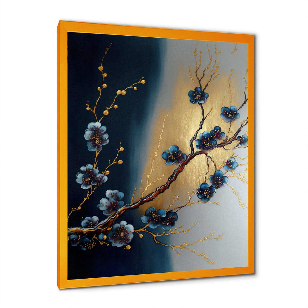 Blue Cherry Blossom Branch III