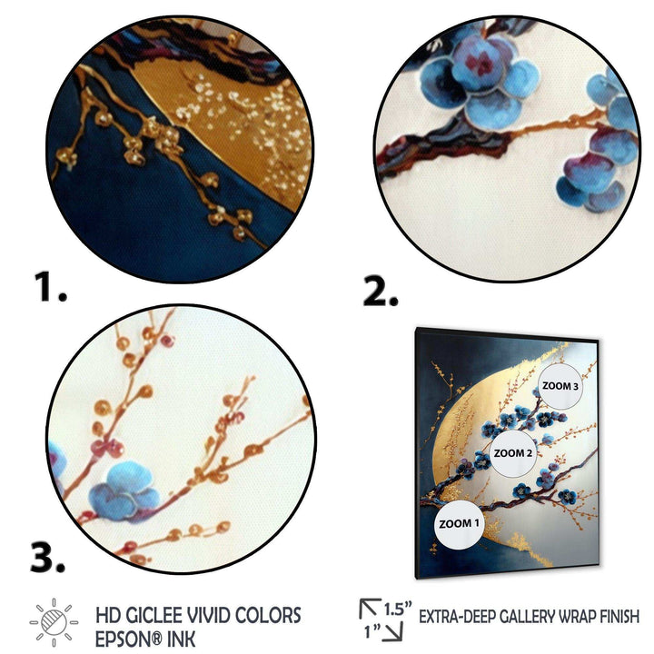 Blue Cherry Blossom Branch IV