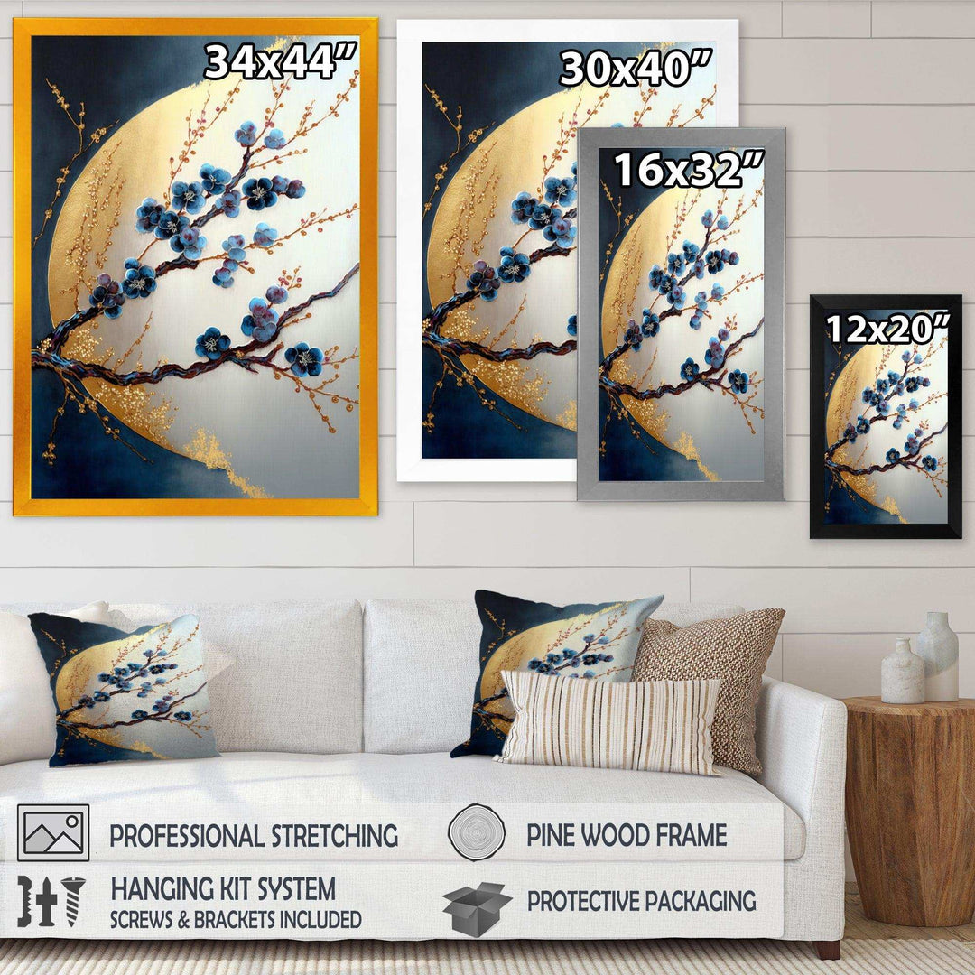 Blue Cherry Blossom Branch IV