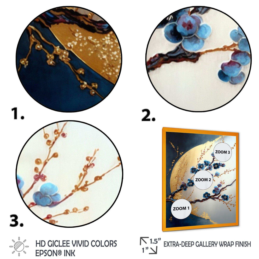Blue Cherry Blossom Branch IV