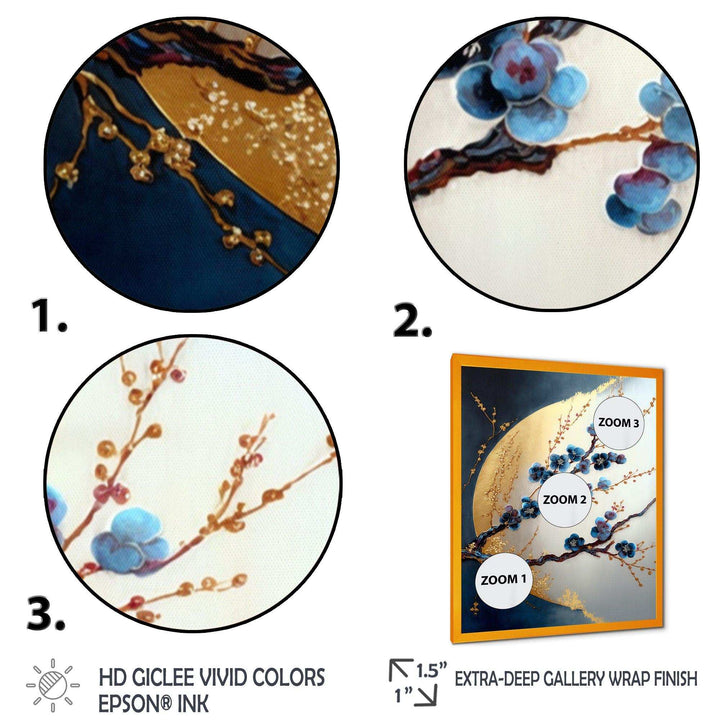 Blue Cherry Blossom Branch IV