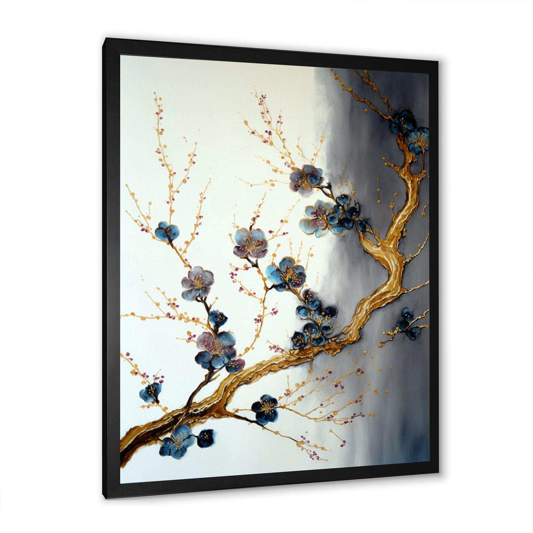 Blue Cherry Blossom Branch VII