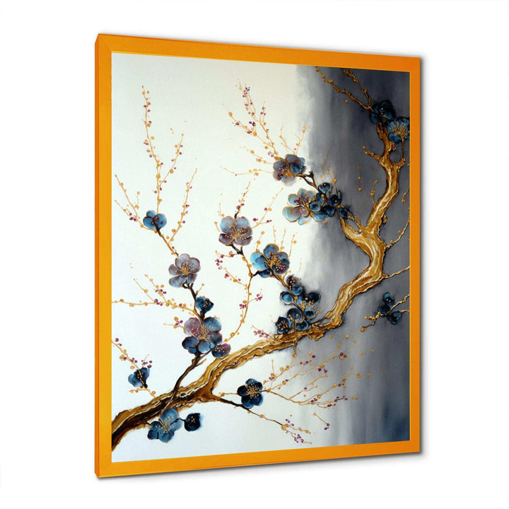 Blue Cherry Blossom Branch VII
