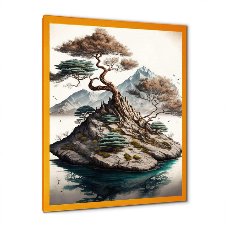 Bonsai Tree On A Rock I