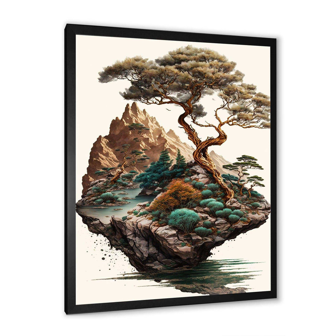 Bonsai Tree On A Rock II