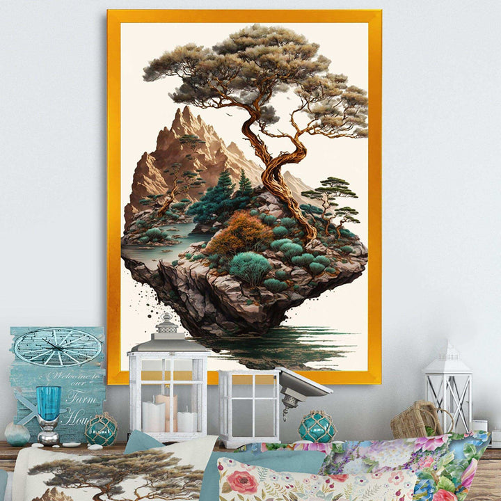 Bonsai Tree On A Rock II