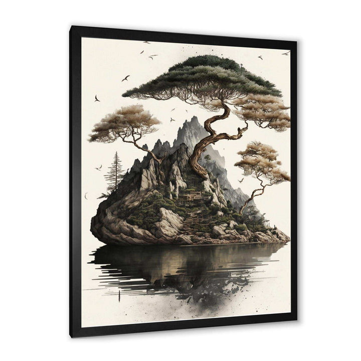 Bonsai Tree On A Rock IV