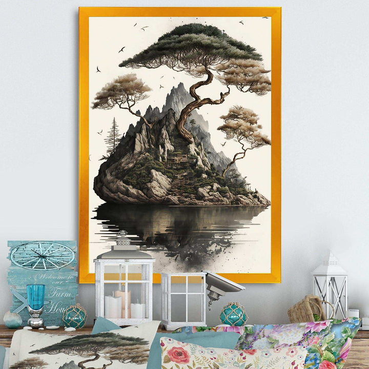 Bonsai Tree On A Rock IV