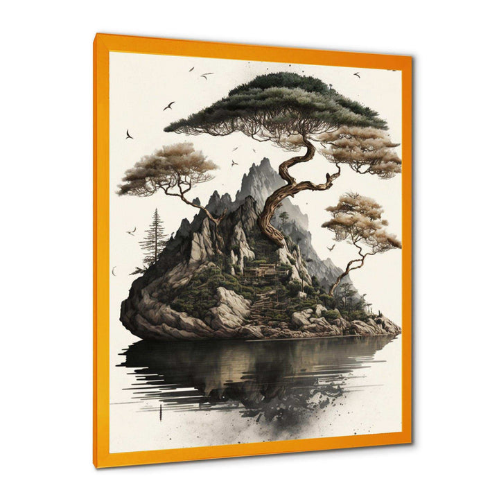 Bonsai Tree On A Rock IV