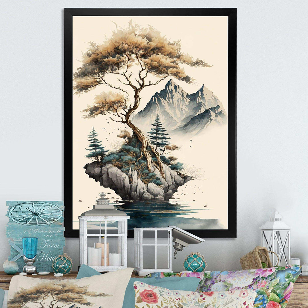Bonsai Tree On A Rock V
