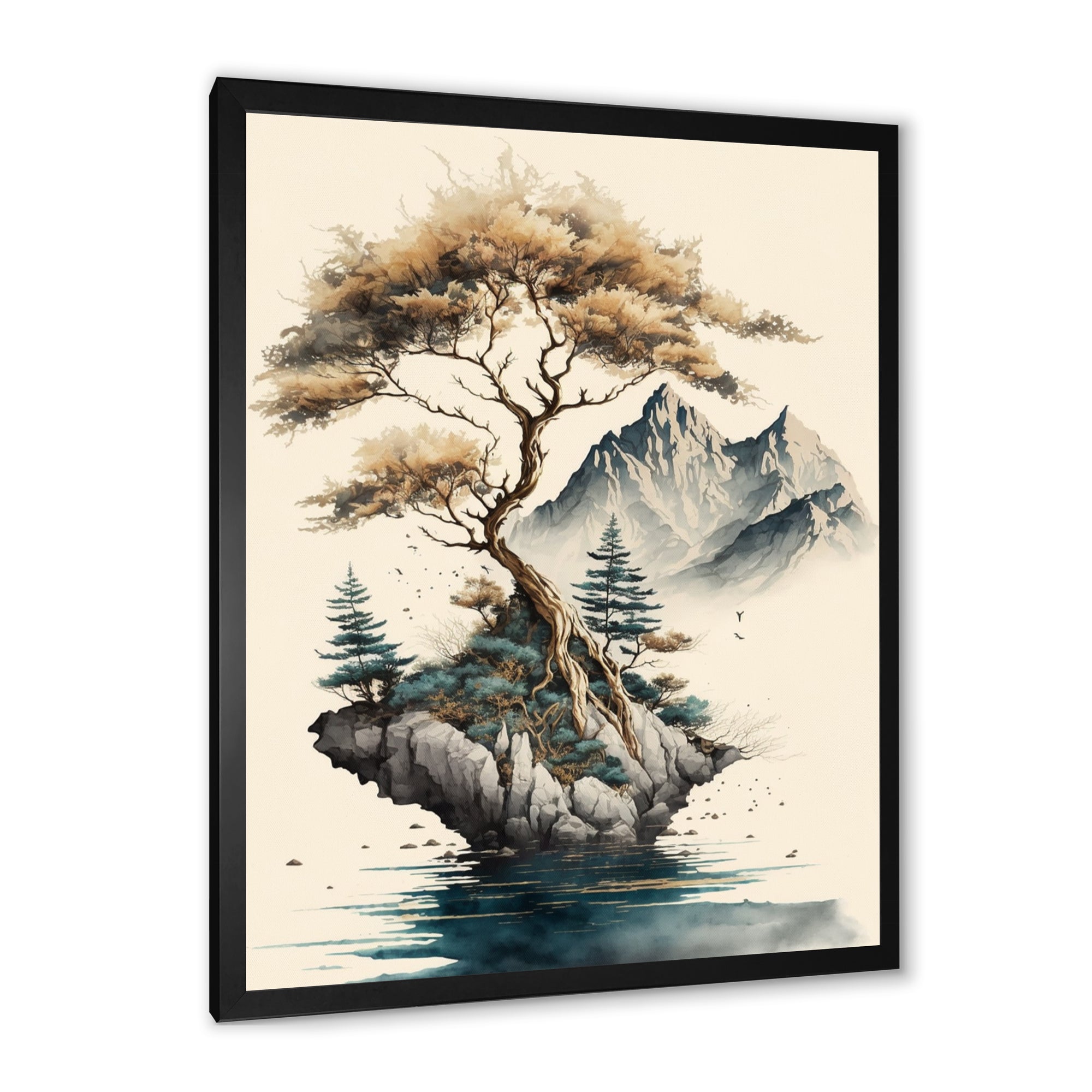 Bonsai Tree On A Rock V