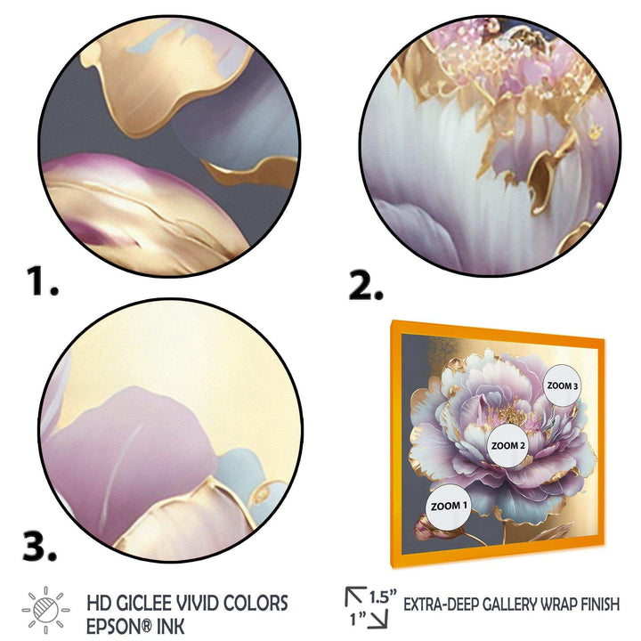 Purple Hue Single Flower I