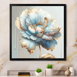 Chic Blue Blooming Flower I