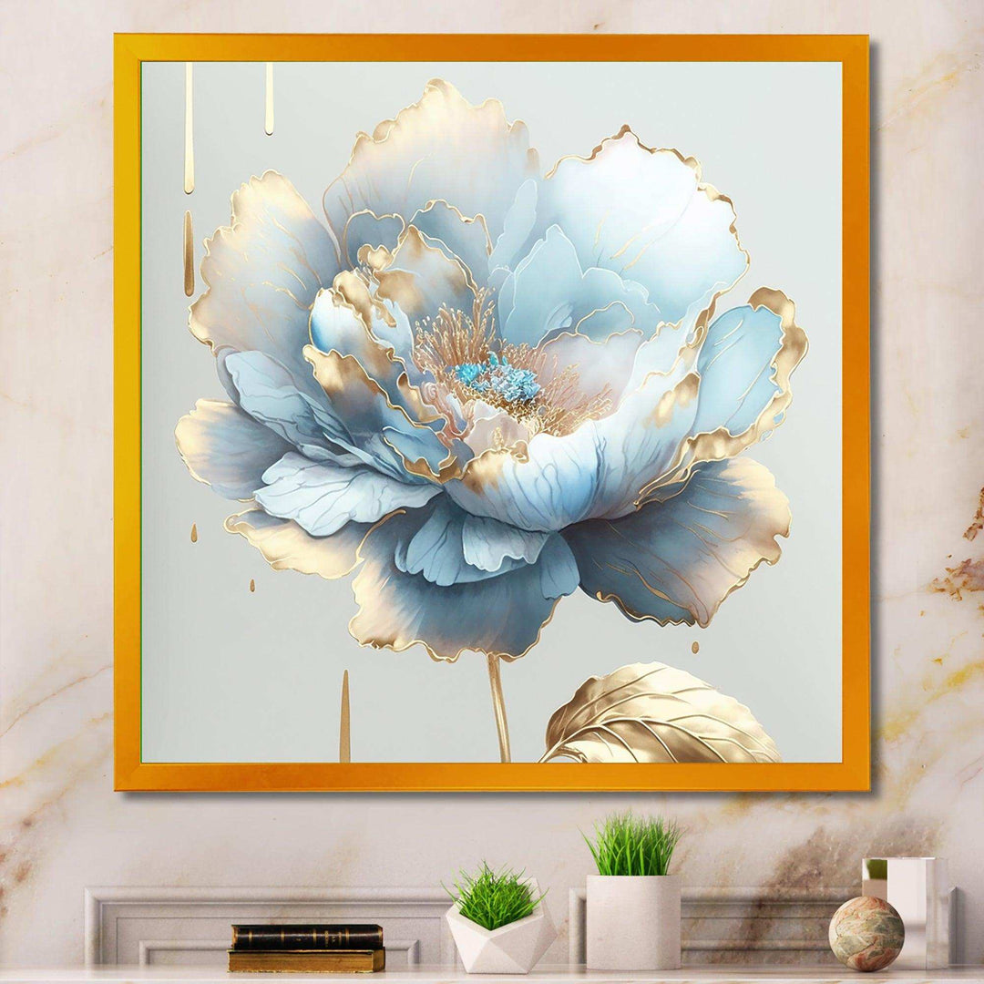 Chic Blue Blooming Flower II