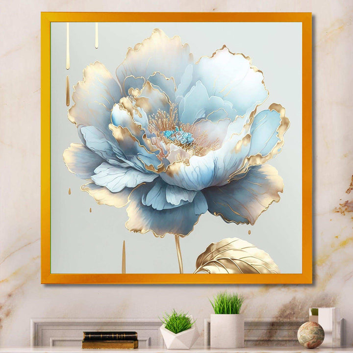 Chic Blue Blooming Flower II