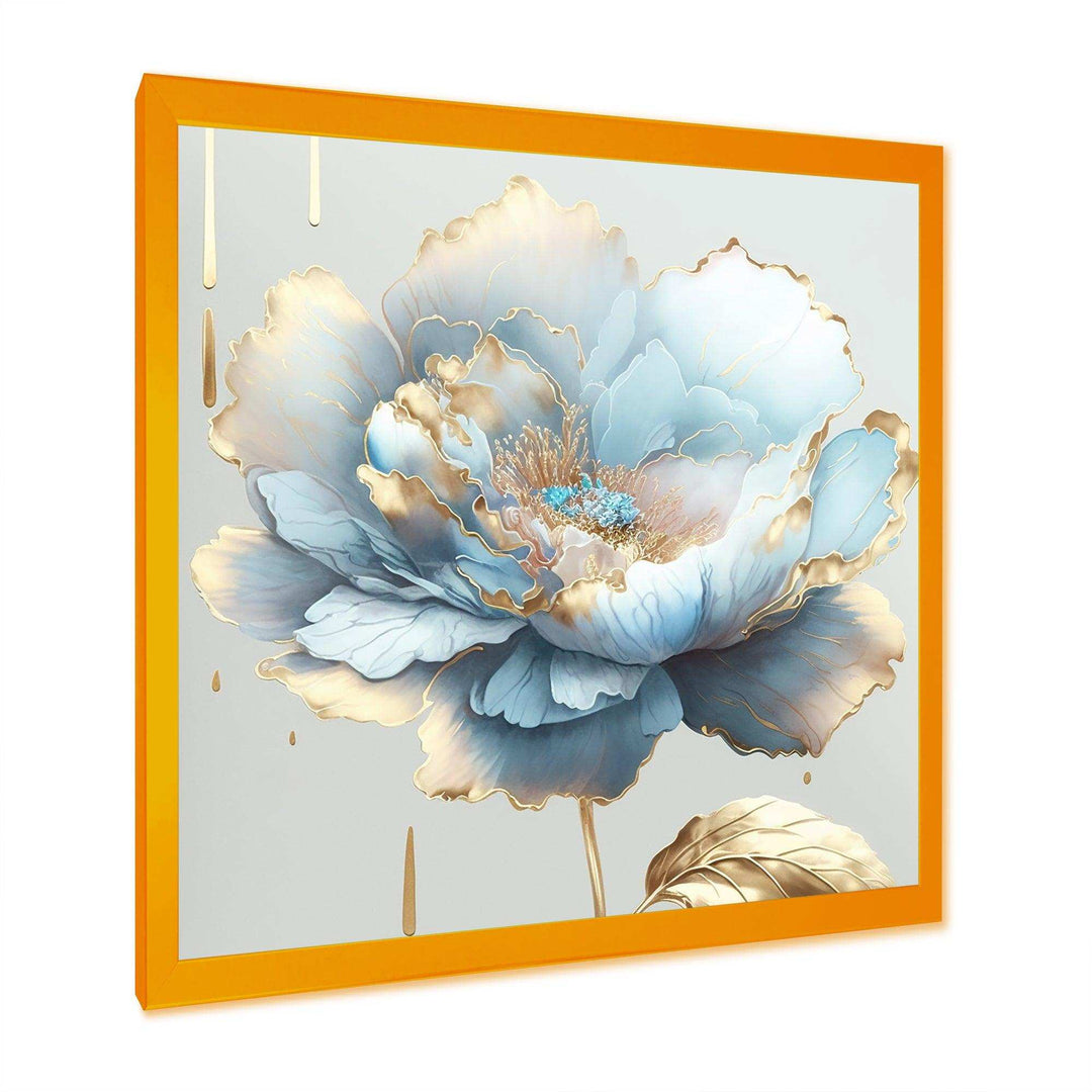 Chic Blue Blooming Flower II