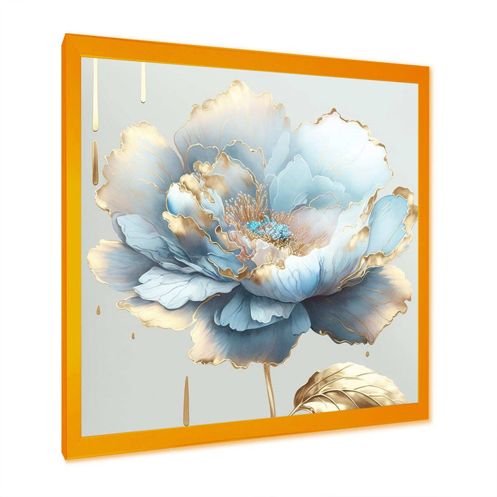 Chic Blue Blooming Flower II