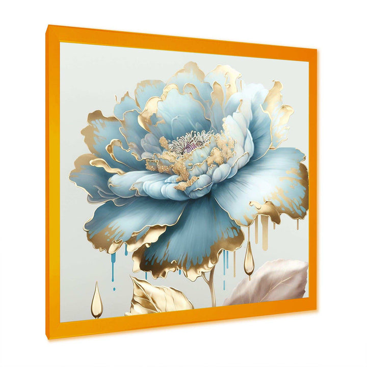 Chic Blue Blooming Flower III