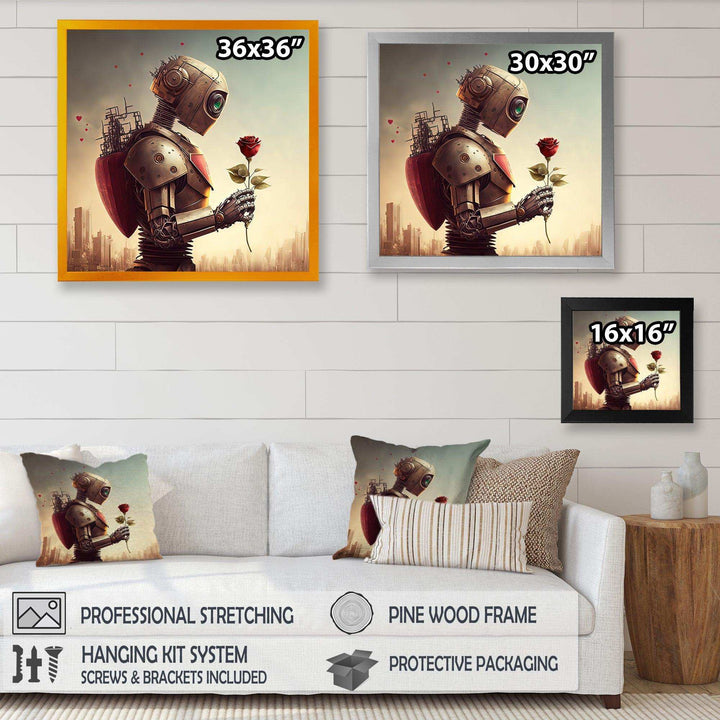 Robot In Love At Valentines Day I