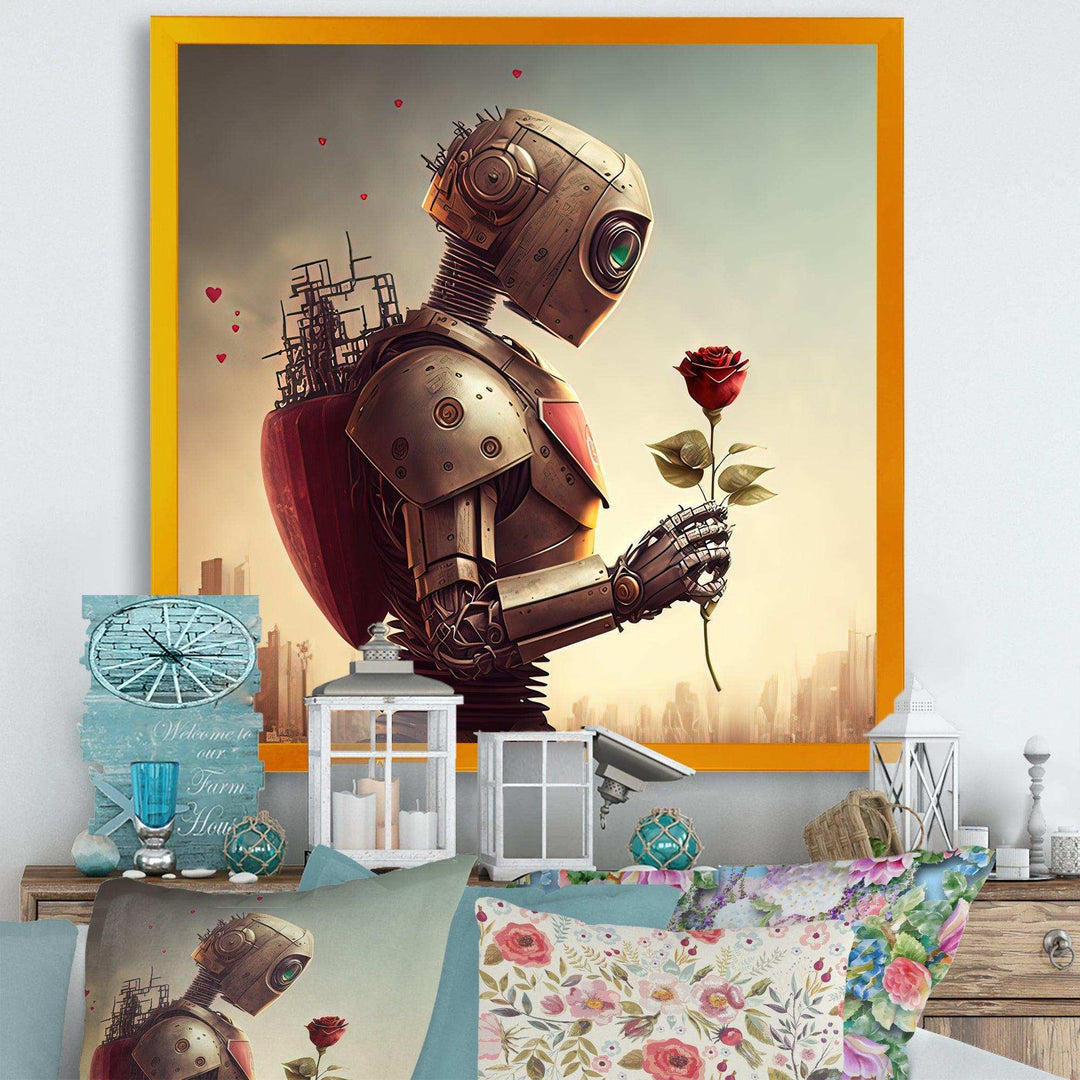 Robot In Love At Valentines Day I