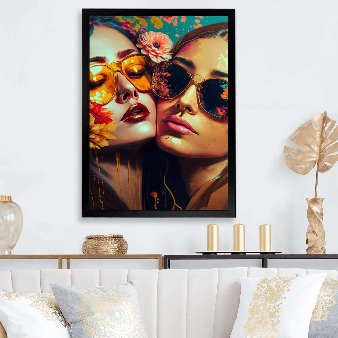 Stylish Women Kissing III