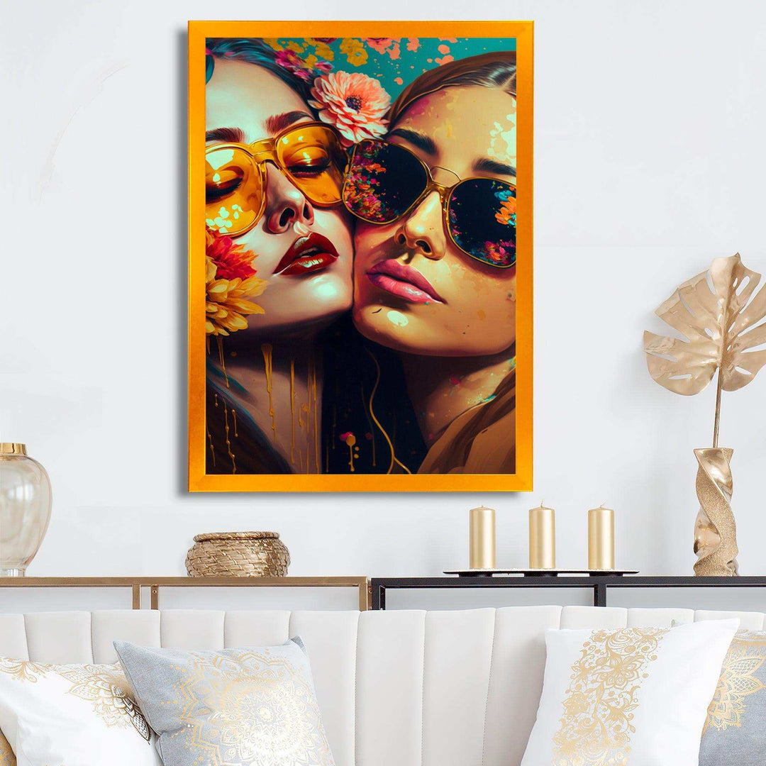 Stylish Women Kissing III