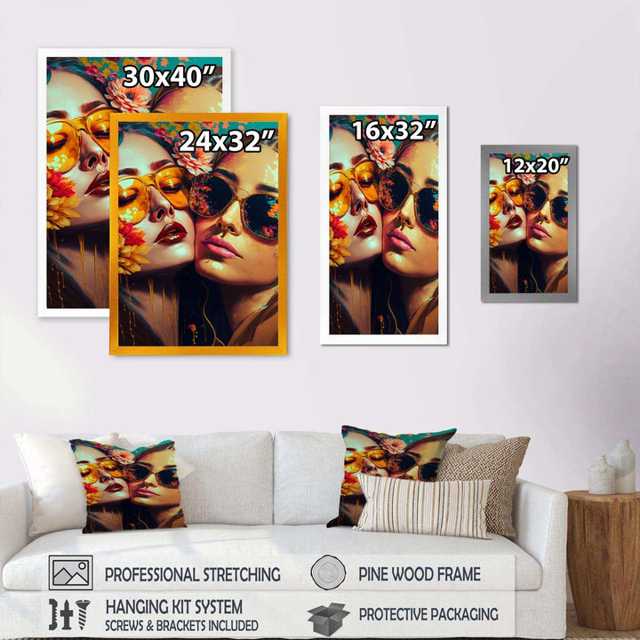 Stylish Women Kissing III