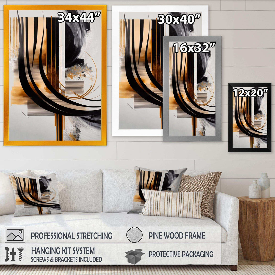 Gold Touch Art Deco III - Modern Bedroom Wall Art