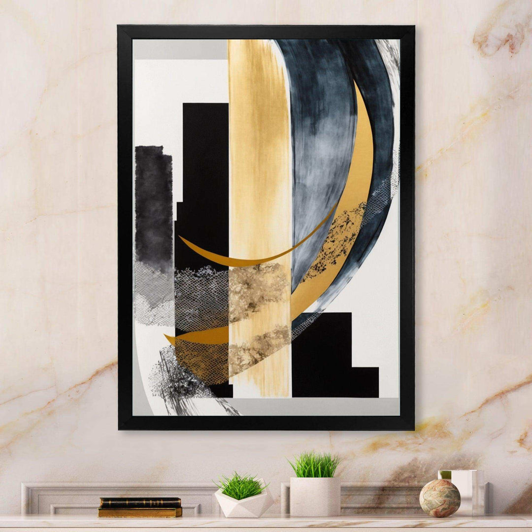 Glam Art Deco Abstract I - Modern Canvas Wall Art