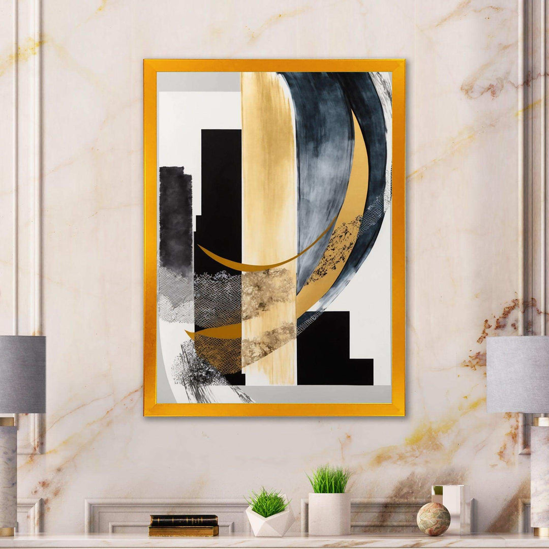 Glam Art Deco Abstract I - Modern Canvas Wall Art