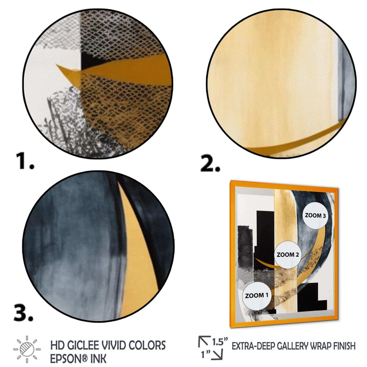 Glam Art Deco Abstract I - Modern Canvas Wall Art