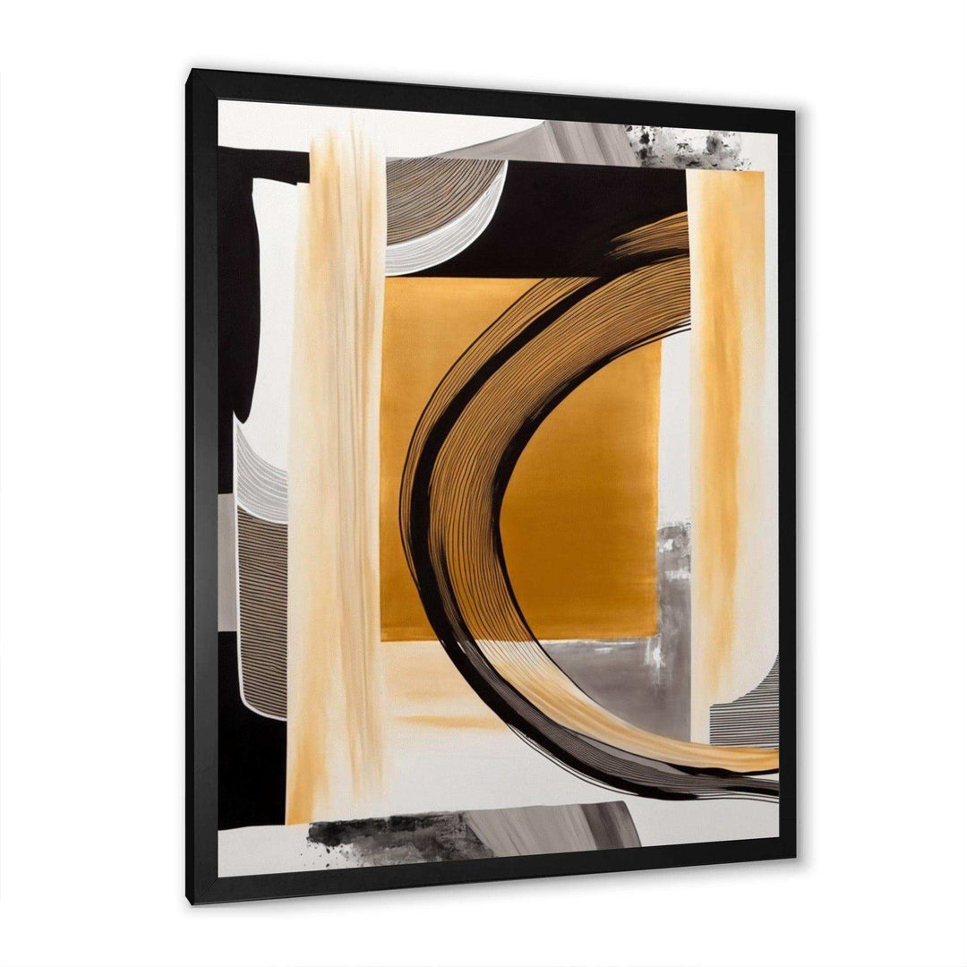 Glam Art Deco Abstract III - Modern Living Room Wall Decor