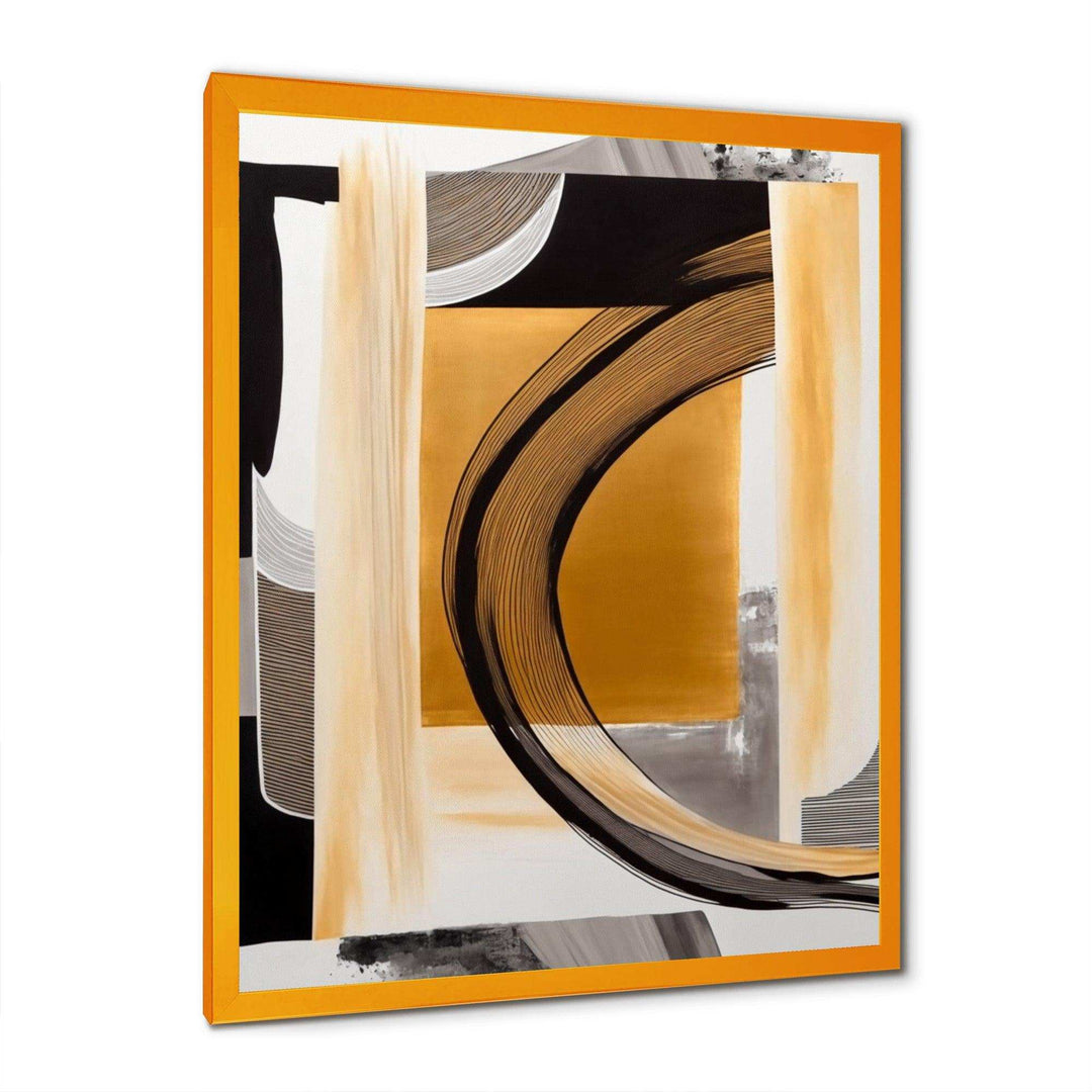 Glam Art Deco Abstract III - Modern Living Room Wall Decor