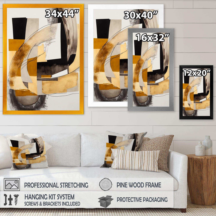 Glam Art Deco Abstract IV - Modern Bedroom Wall Art