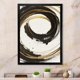 Black And Gold Curves I