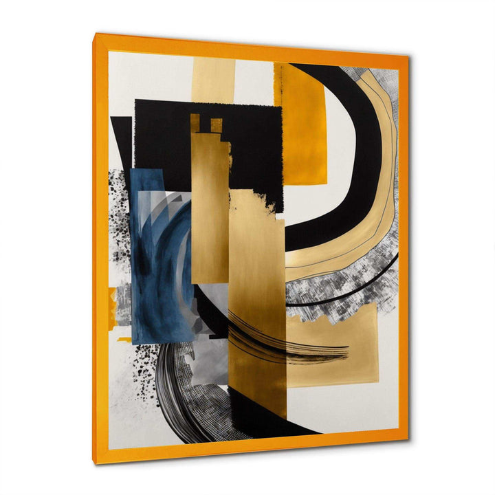 Glam Gold And Black Expression I - Modern Wall Art Prints