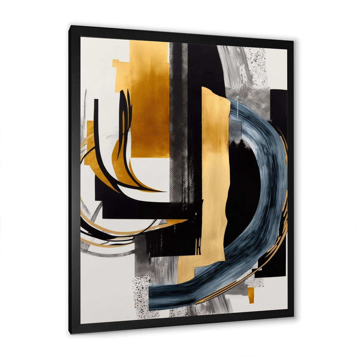Glam Gold And Black Expression II - Modern Canvas Wall Art