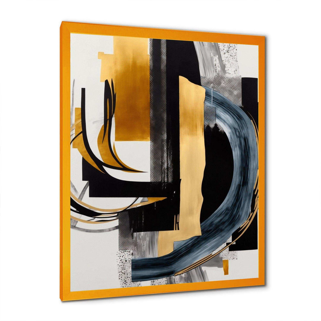 Glam Gold And Black Expression II - Modern Canvas Wall Art
