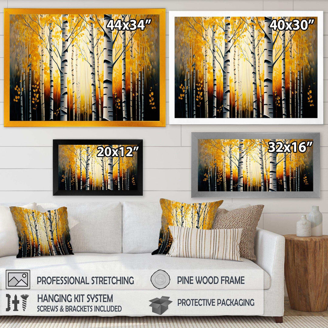 Into A Golden Birch Forest II