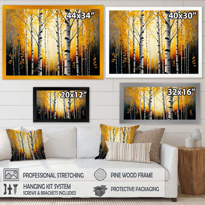 Into A Golden Birch Forest II