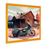 Motorcycle Parked At The Cabin V