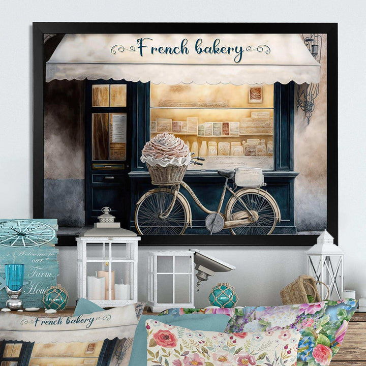 Bicycle In Front A French Bakery IV