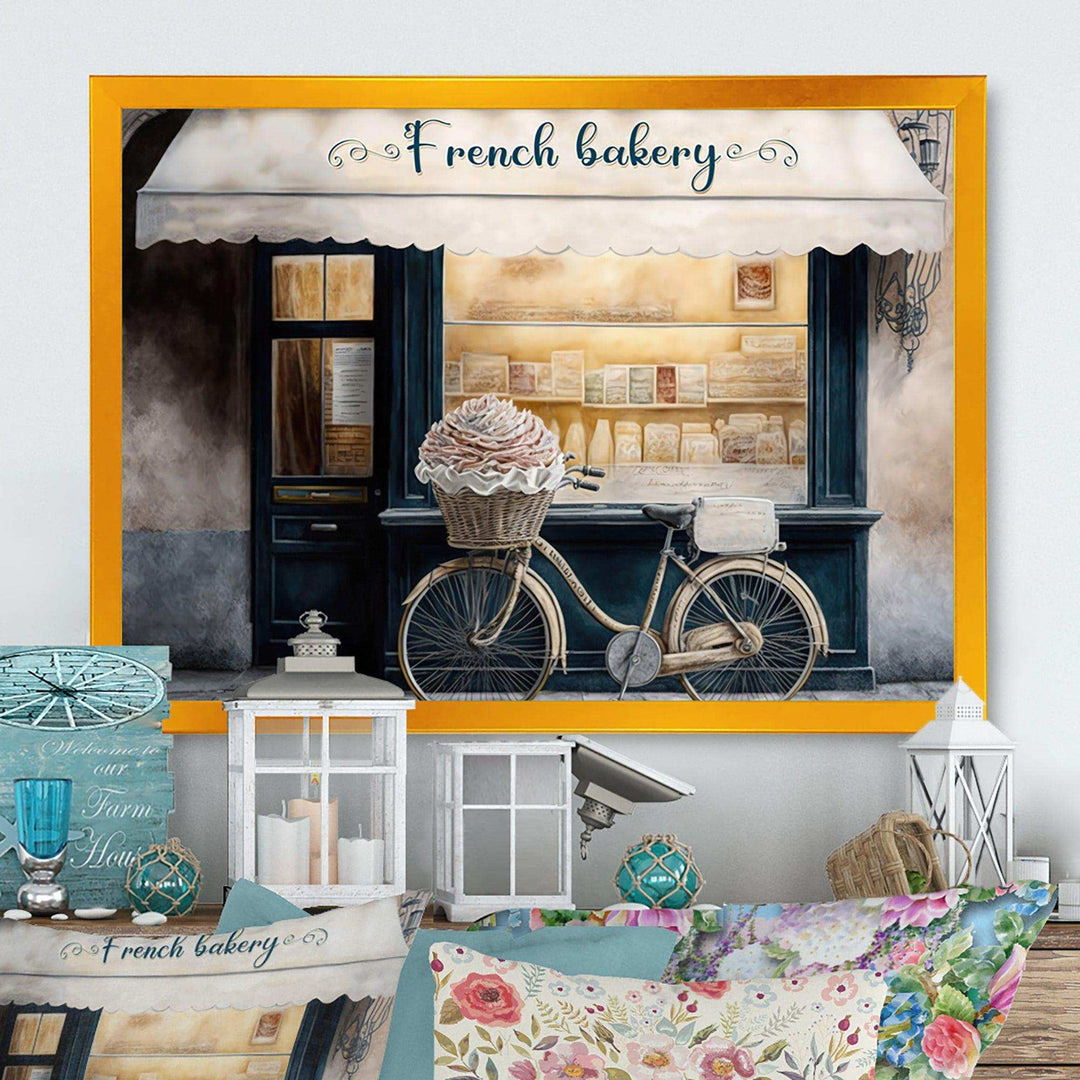 Bicycle In Front A French Bakery IV