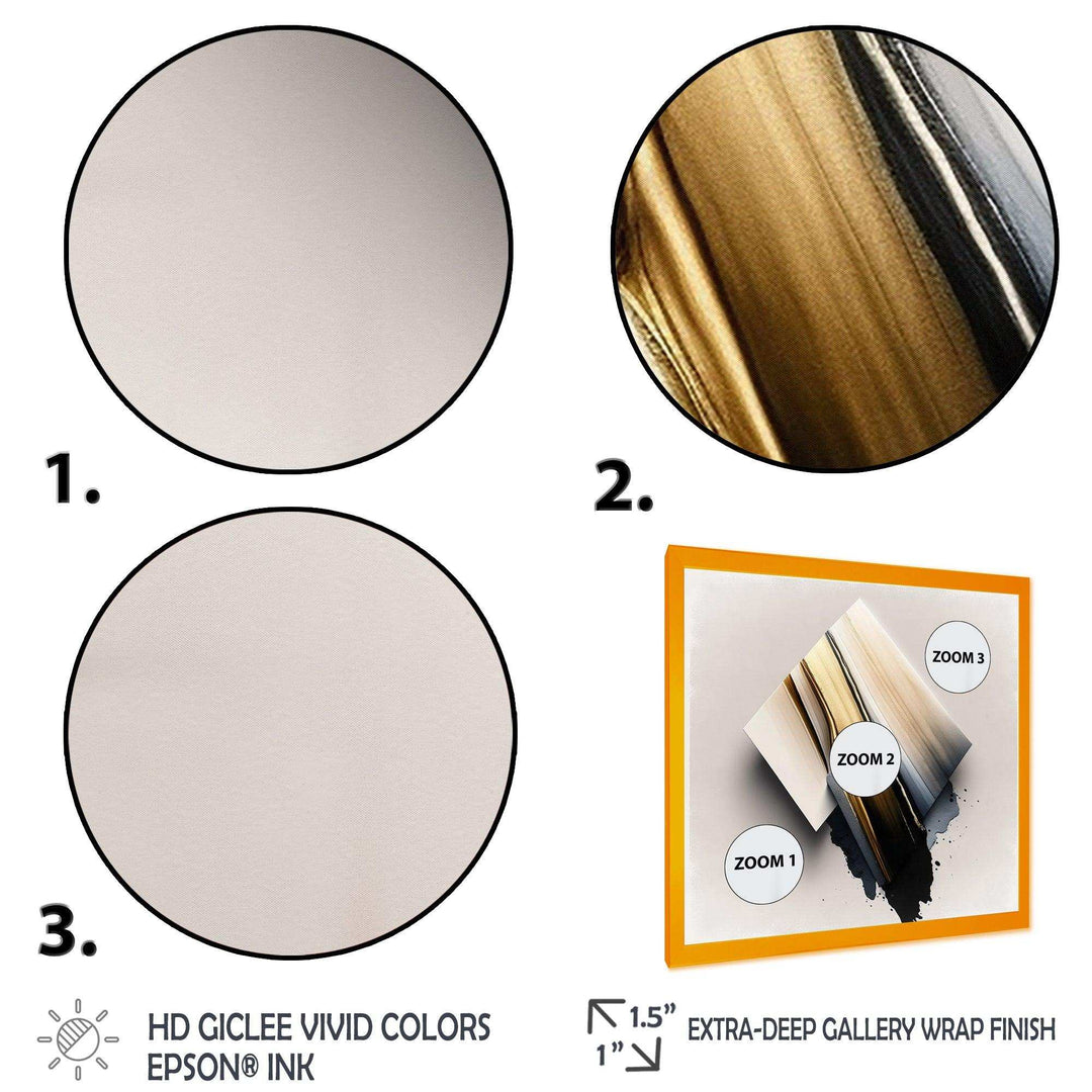 Black And Gold Cubic Expression III - Modern Wall Art Prints