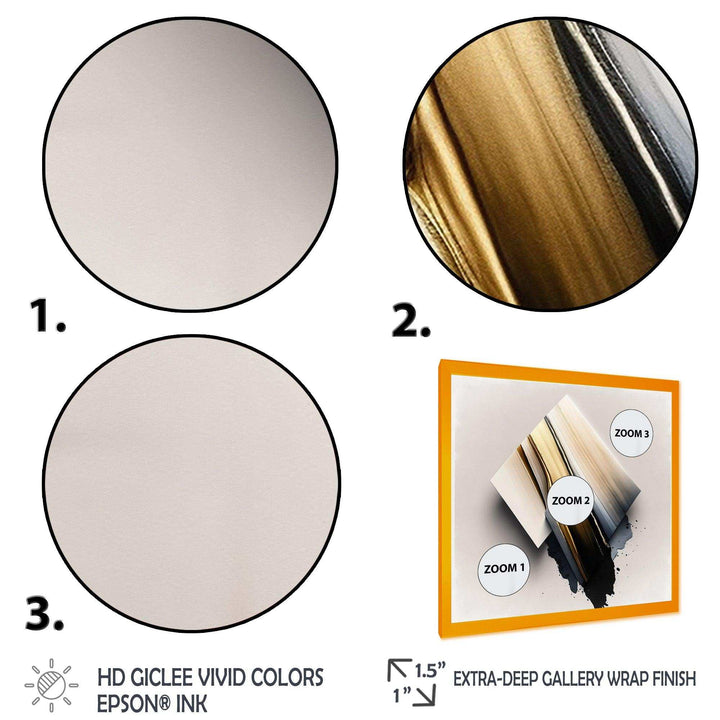 Black And Gold Cubic Expression III - Modern Wall Art Prints