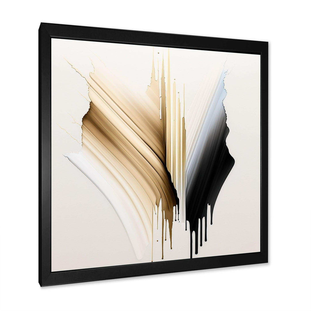 Minimalism Pink And Gold Cubic Fusion IV - Modern Living Room Wall Decor
