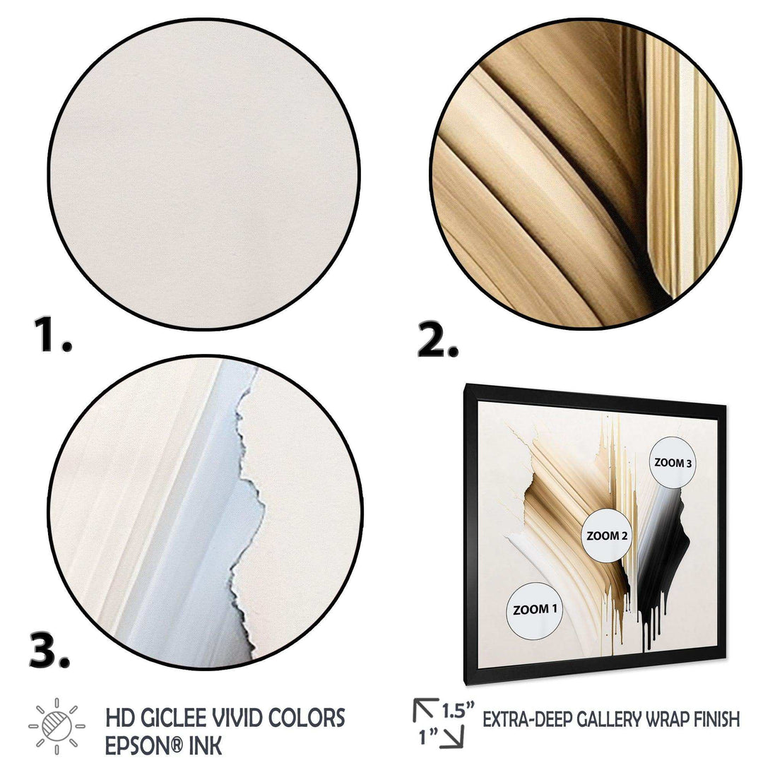 Minimalism Pink And Gold Cubic Fusion IV - Modern Living Room Wall Decor