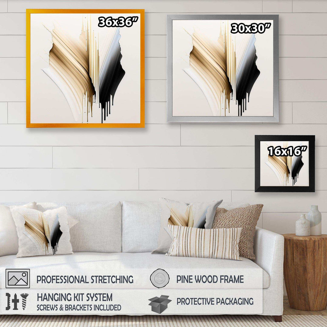 Minimalism Pink And Gold Cubic Fusion IV - Modern Living Room Wall Decor